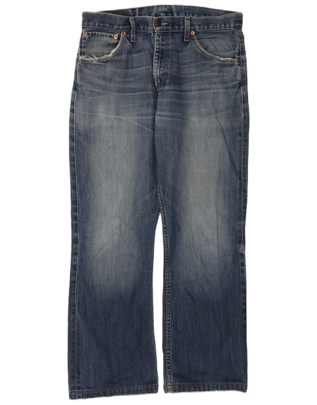 Levi's Mens Bootcut Jeans W33 L29 Blue Cotton