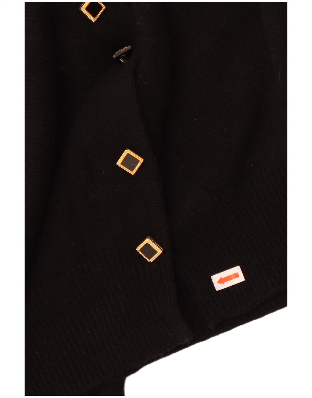 Vintage Womens Cardigan Sweater UK 16 Large Black