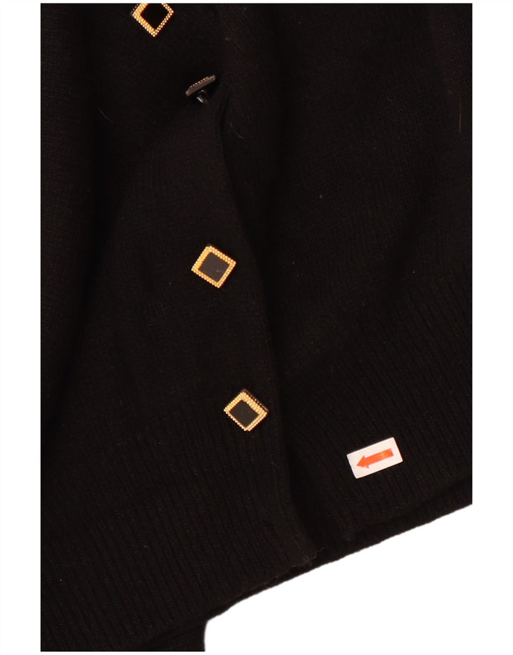 Vintage Womens Cardigan Sweater UK 16 Large Black