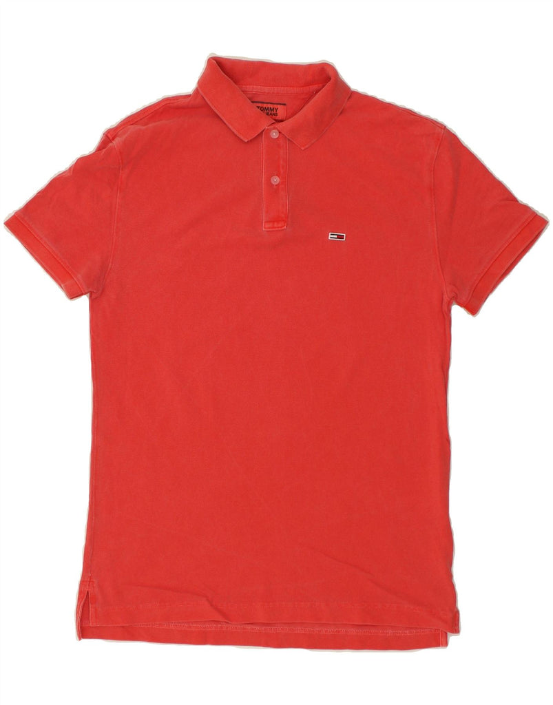 TOMMY HILFIGER Mens Polo Shirt Small Red Cotton Vintage Tommy Hilfiger and Second-Hand Tommy Hilfiger from Messina Hembry 