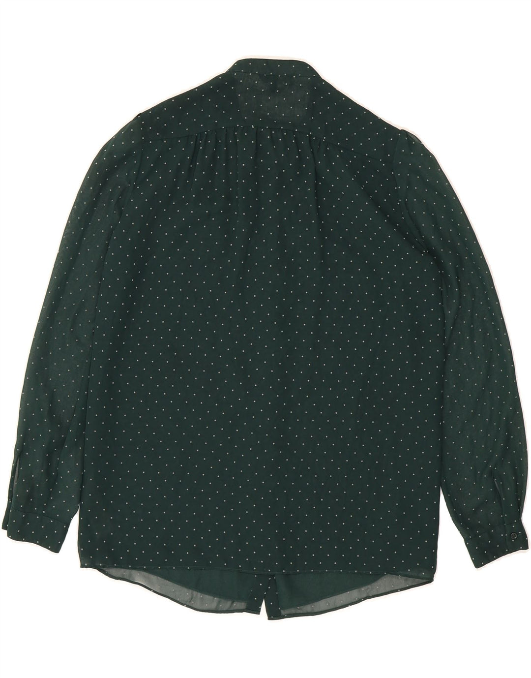 MASSIMO DUTTI Womens Shirt Blouse EU 36 XS Green Polka Dot Polyester Vintage Massimo Dutti and Second-Hand Massimo Dutti from Messina Hembry 