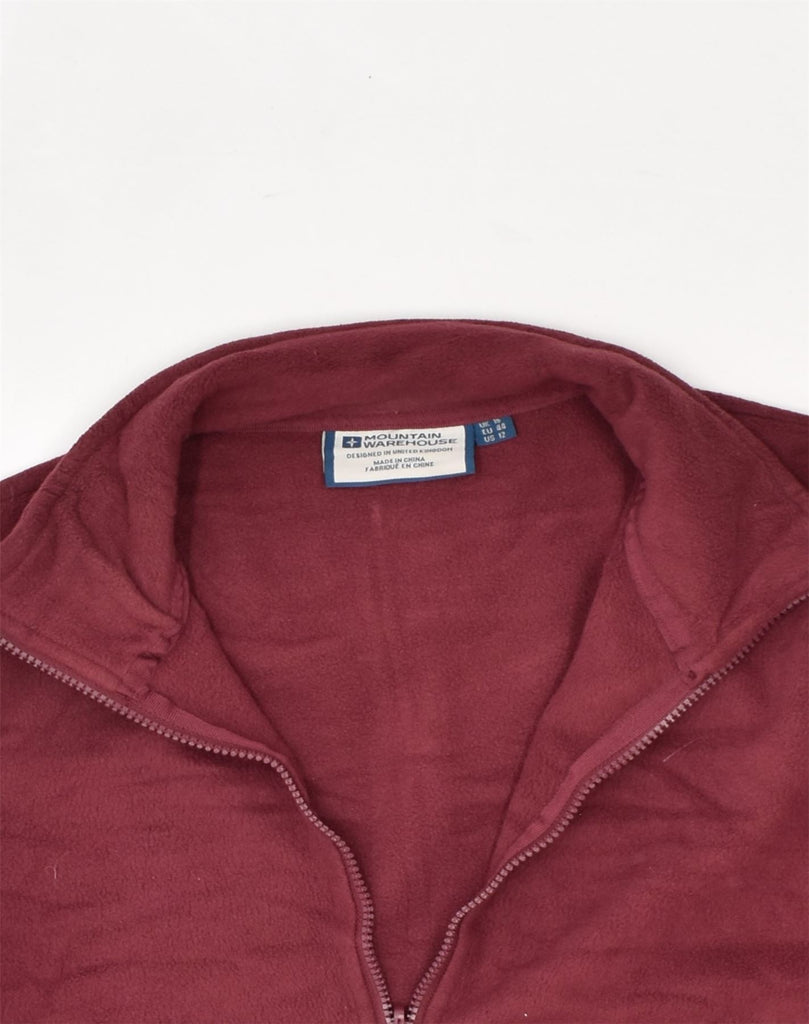 MOUNTAIN WAREHOUSE Womens Fleece Jacket UK 16 Large Red Polyester | Vintage Mountain Warehouse | Thrift | Second-Hand Mountain Warehouse | Used Clothing | Messina Hembry 