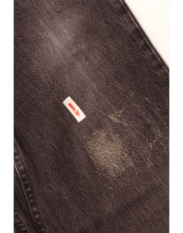 Levi's Womens 901 Distressed Straight Jeans W28 L27 Grey Cotton