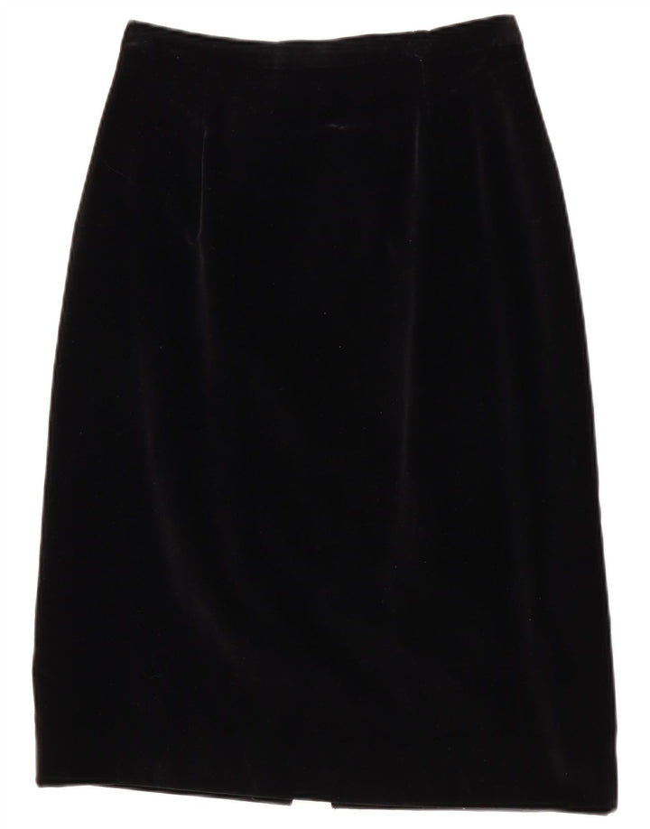 Vintage Womens Pencil Skirt Medium W28 Black