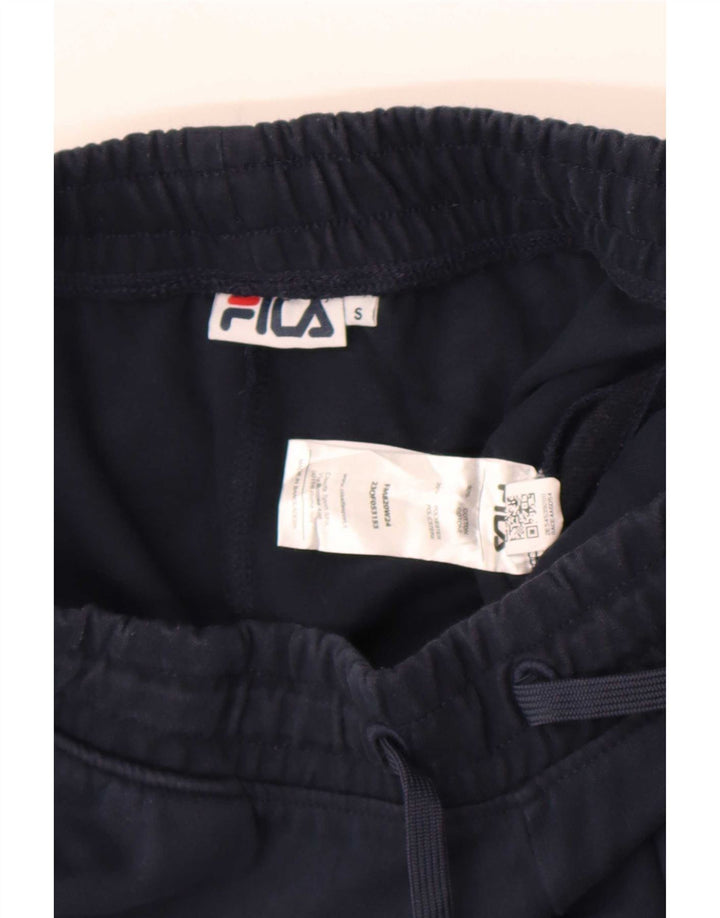 Fila Mens Tracksuit Trousers Small Navy Blue Cotton