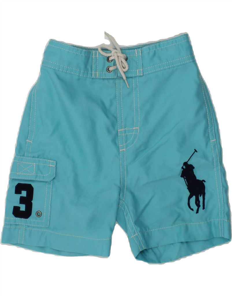 POLO RALPH LAUREN Baby Boys Swimming Shorts 9-12 Months Blue Polyester | Vintage Polo Ralph Lauren | Thrift | Second-Hand Polo Ralph Lauren | Used Clothing | Messina Hembry 