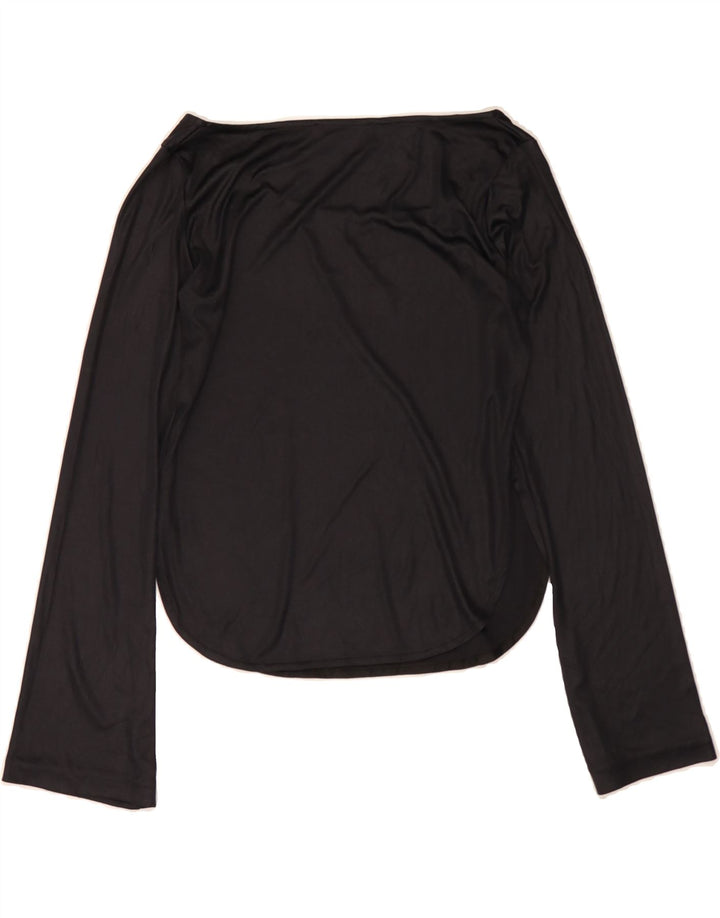 PATRIZIA PEPE Womens Top Long Sleeve UK 6 XS Black Vintage Patrizia Pepe and Second-Hand Patrizia Pepe from Messina Hembry 
