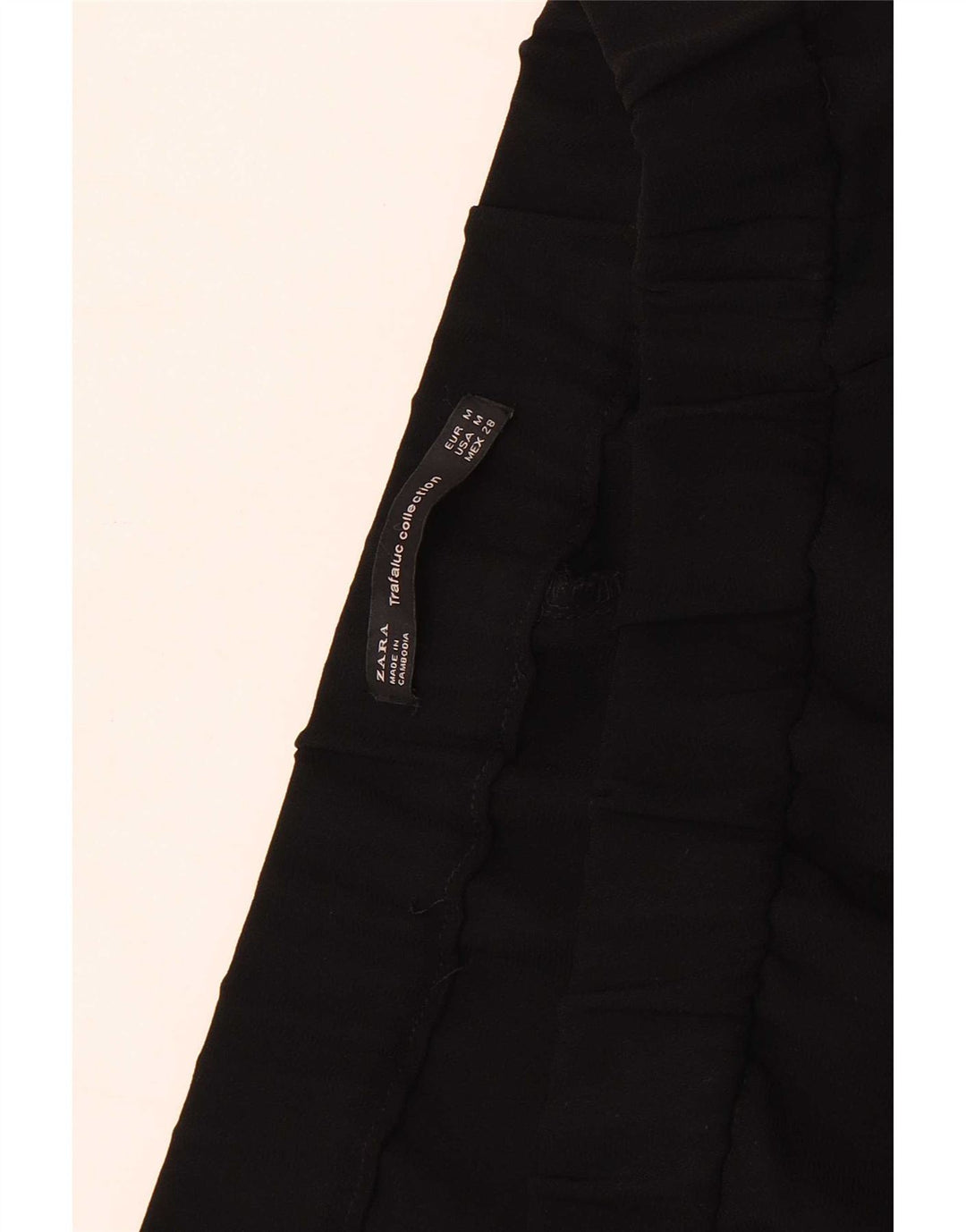 Zara Womens Trafaluc Capri Trousers Medium W28 L19 Black