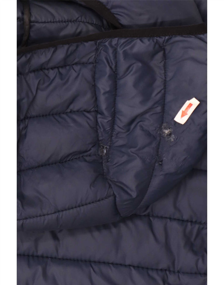 Sergio Tacchini Mens Hooded Padded Jacket UK 42 XL Navy Blue