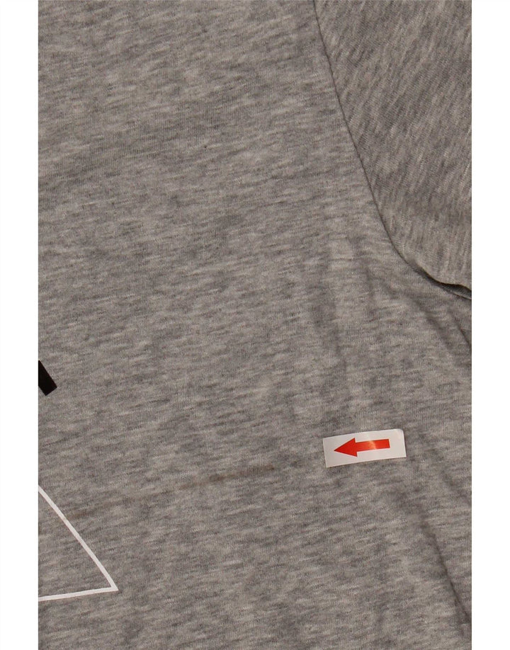 Nike Mens Graphic T-Shirt Top Large Grey Cotton