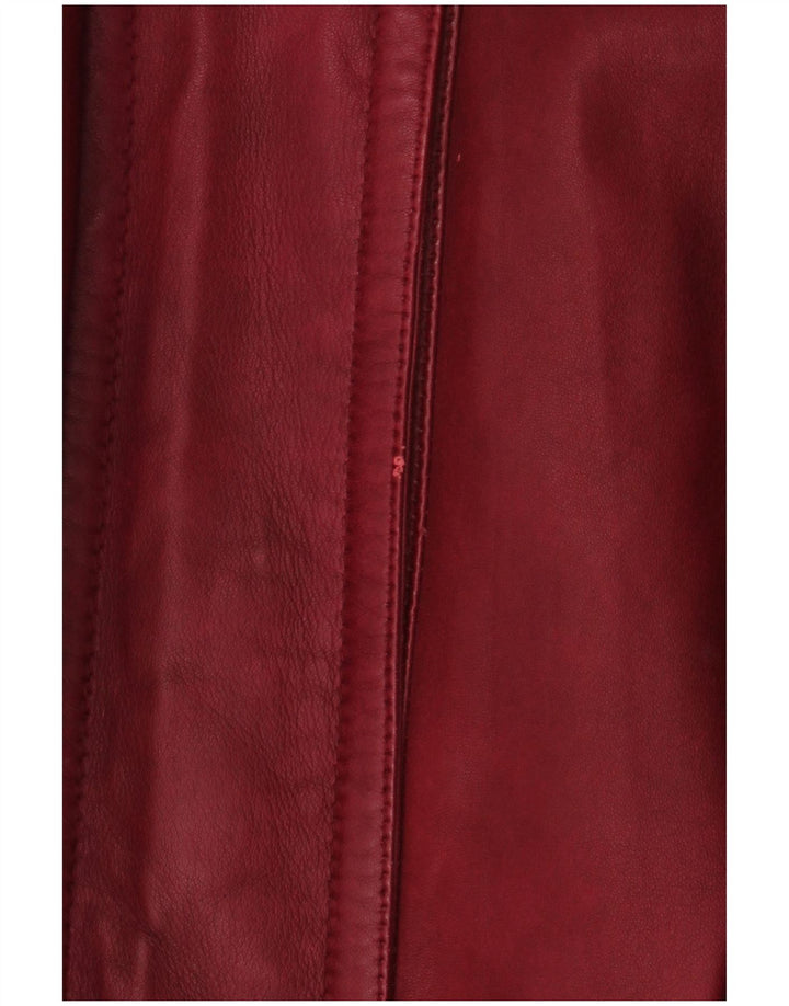 Vintage Womens Oversized Hooded Parka Jacket EU 48 2XL Maroon