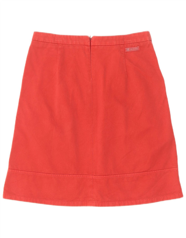 Sergio Tacchini Womens A-Line Skirt IT 42 Medium W30  Red Cotton