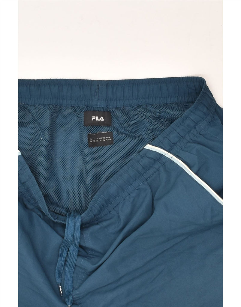 FILA Mens Sport Shorts XL Blue Polyester | Vintage Fila | Thrift | Second-Hand Fila | Used Clothing | Messina Hembry 