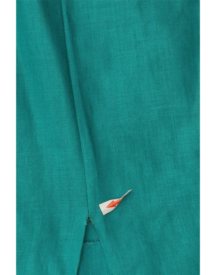 Vintage Womens Midi Skirt W24 XS Turquoise