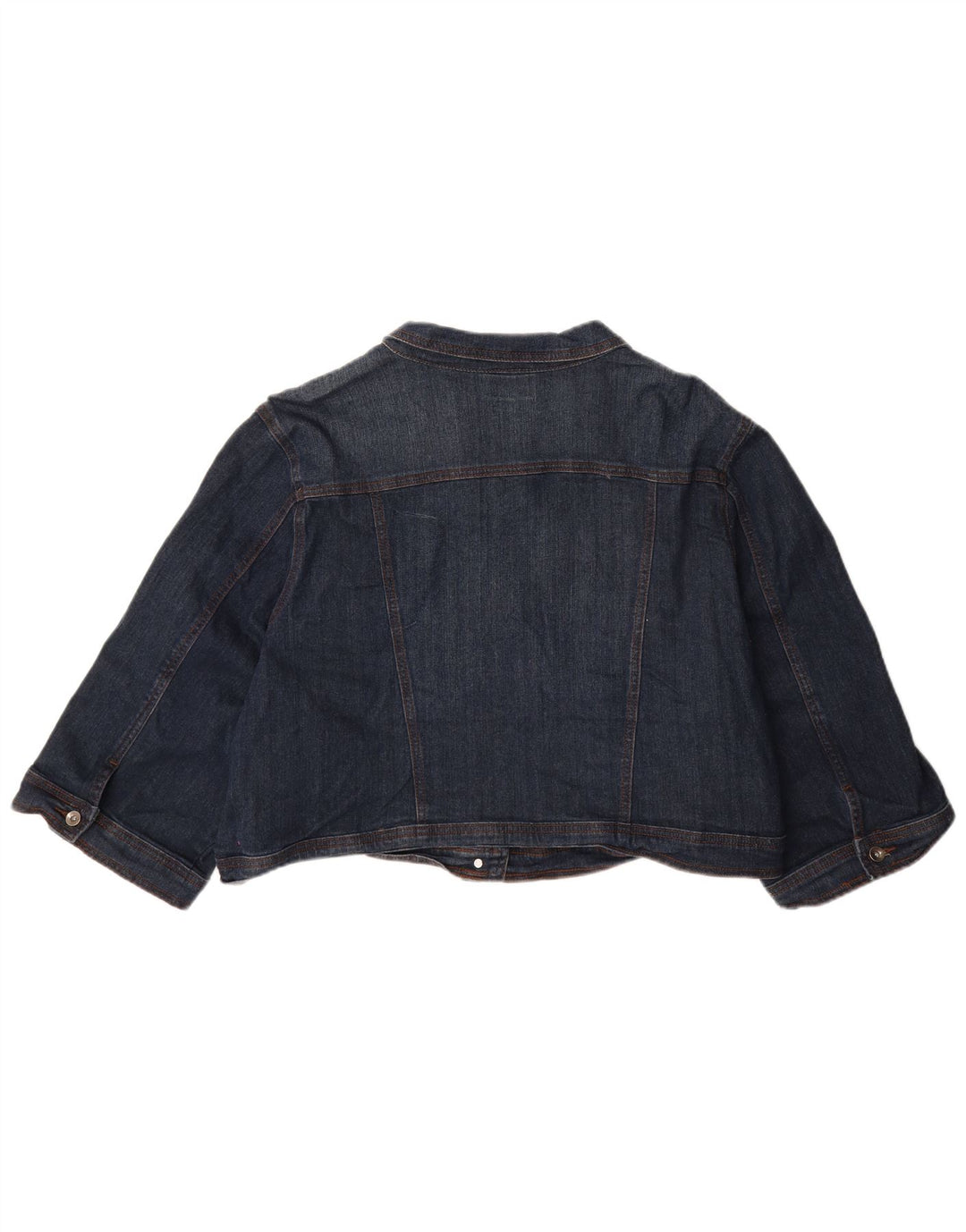 Autograph  Womens Denim Jacket UK 18 XL Navy Blue Cotton