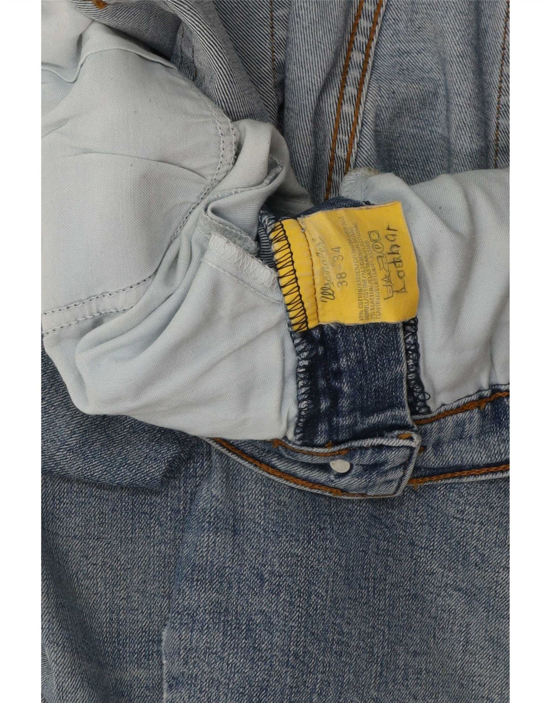 Wrangler Mens Texas Straight Jeans W38 L34 Blue Cotton