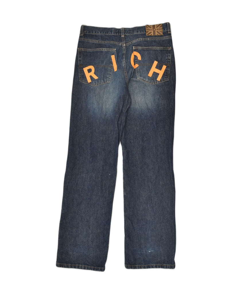 RICHMOND Mens Straight Jeans W33 L33 Blue Cotton | Vintage Richmond | Thrift | Second-Hand Richmond | Used Clothing | Messina Hembry 