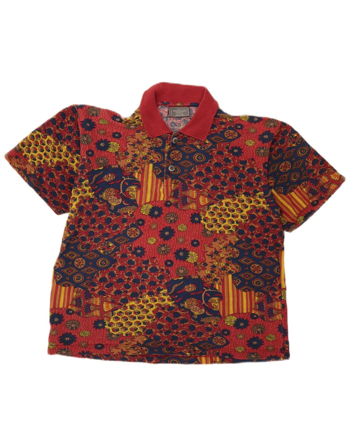 Kappa Mens Polo Shirt Large Multicoloured Floral Cotton