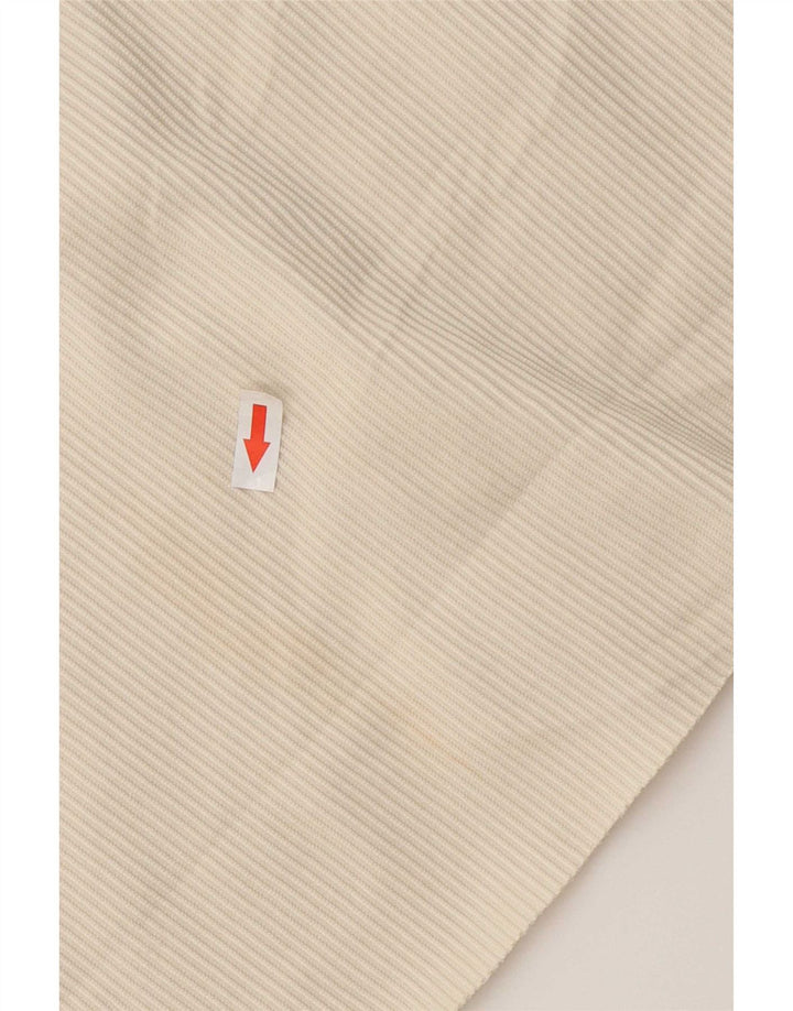 Jack & Jones Mens Short Sleeve Shirt Small Off White Polyester