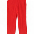Kartel Mens Straight Suit Trousers W38 L33 Red Polyester
