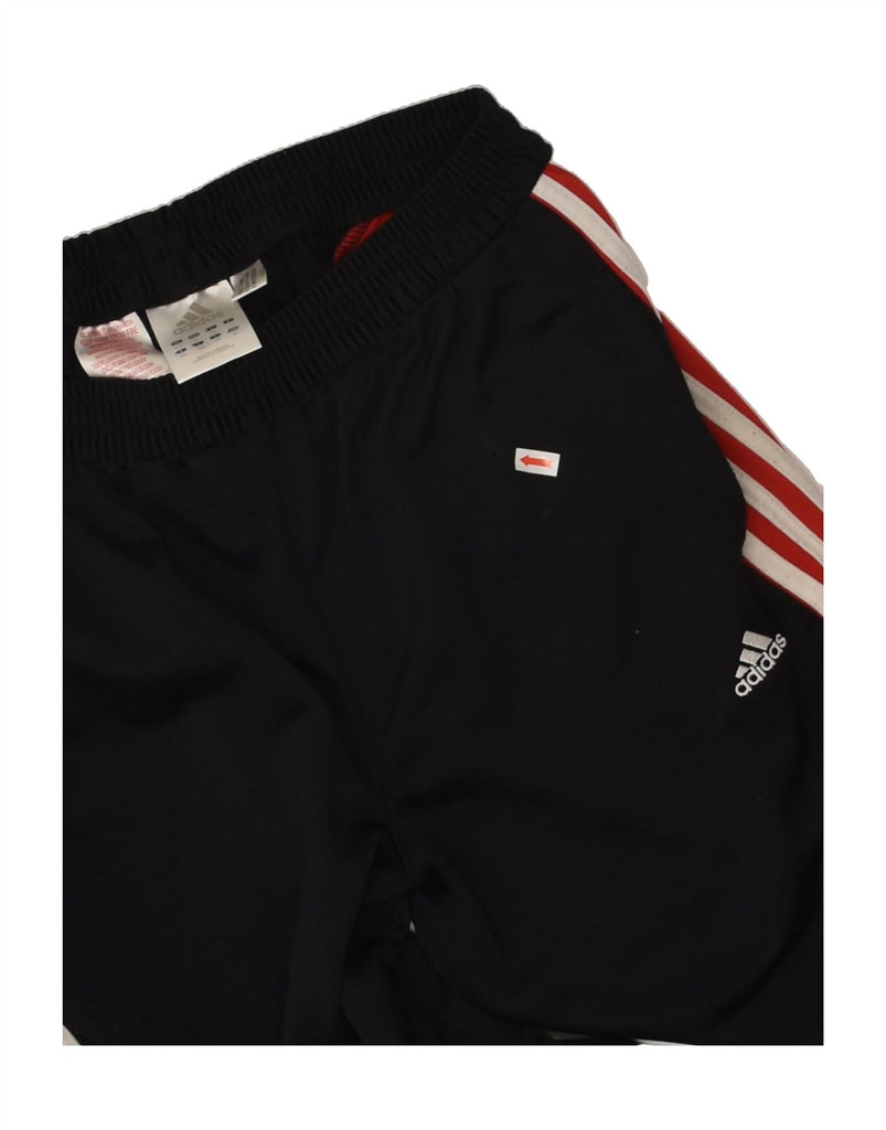 ADIDAS Boys Tracksuit Trousers 14-15 Years Black Colourblock Polyester | Vintage Adidas | Thrift | Second-Hand Adidas | Used Clothing | Messina Hembry 