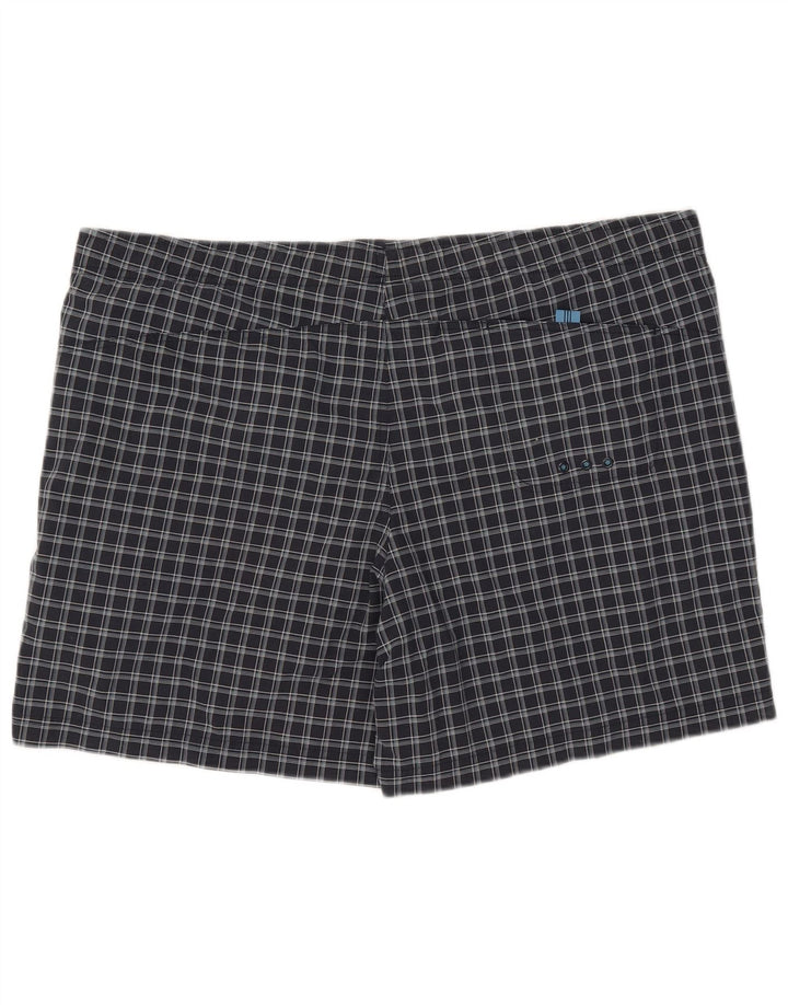 Adidas Mens Swimming Shorts XL Black Check Polyester