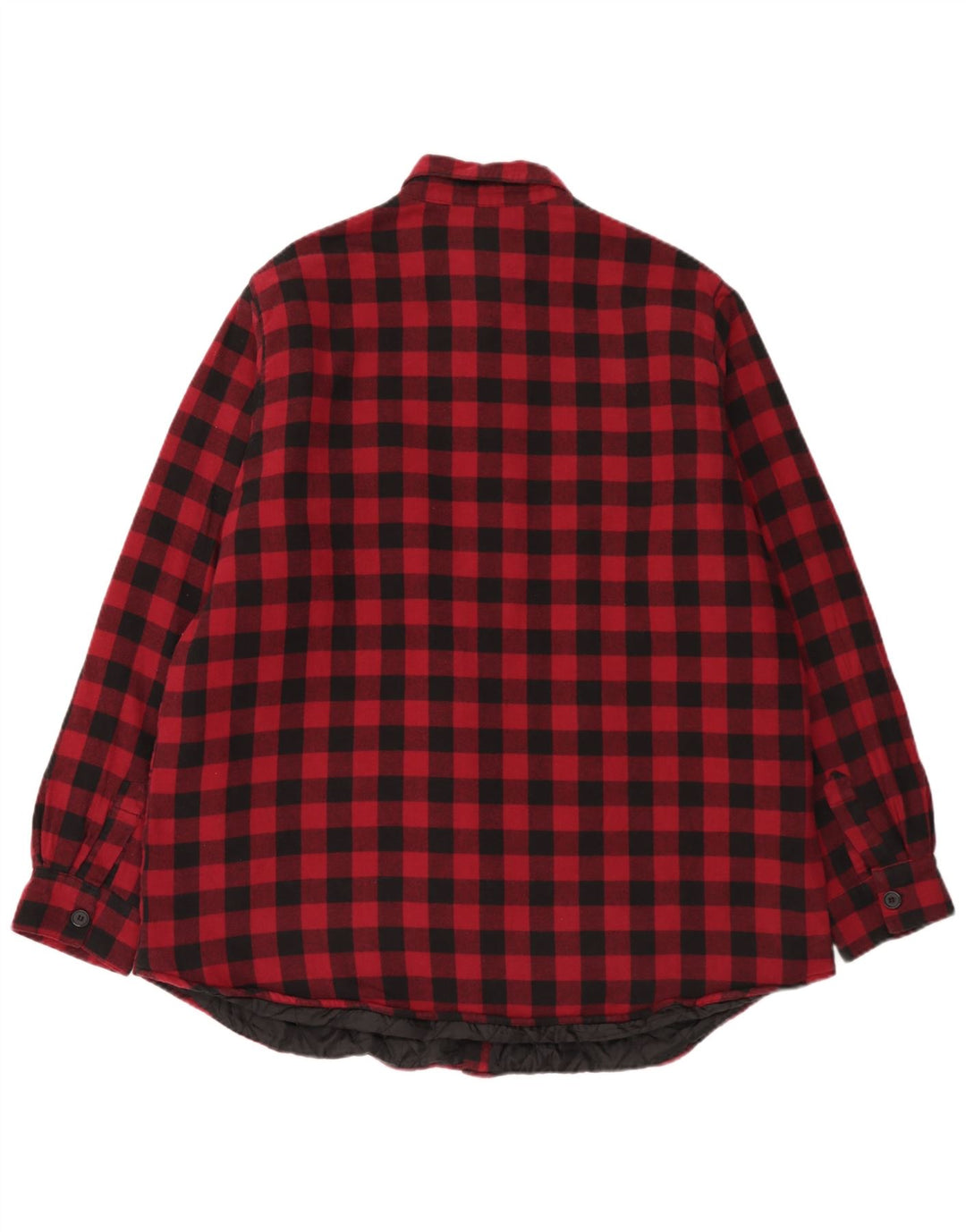 EMP Mens Lumberjack Flannel Shirt 2XL Red Gingham Cotton