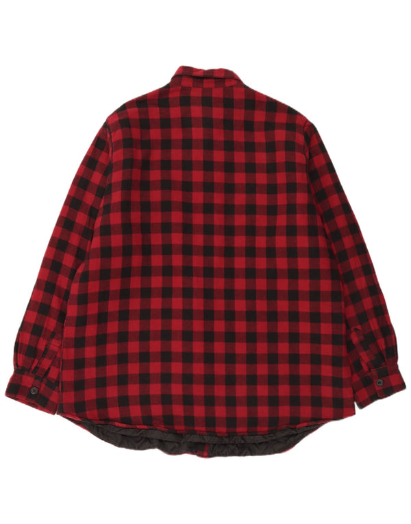 EMP Mens Lumberjack Flannel Shirt 2XL Red Gingham Cotton
