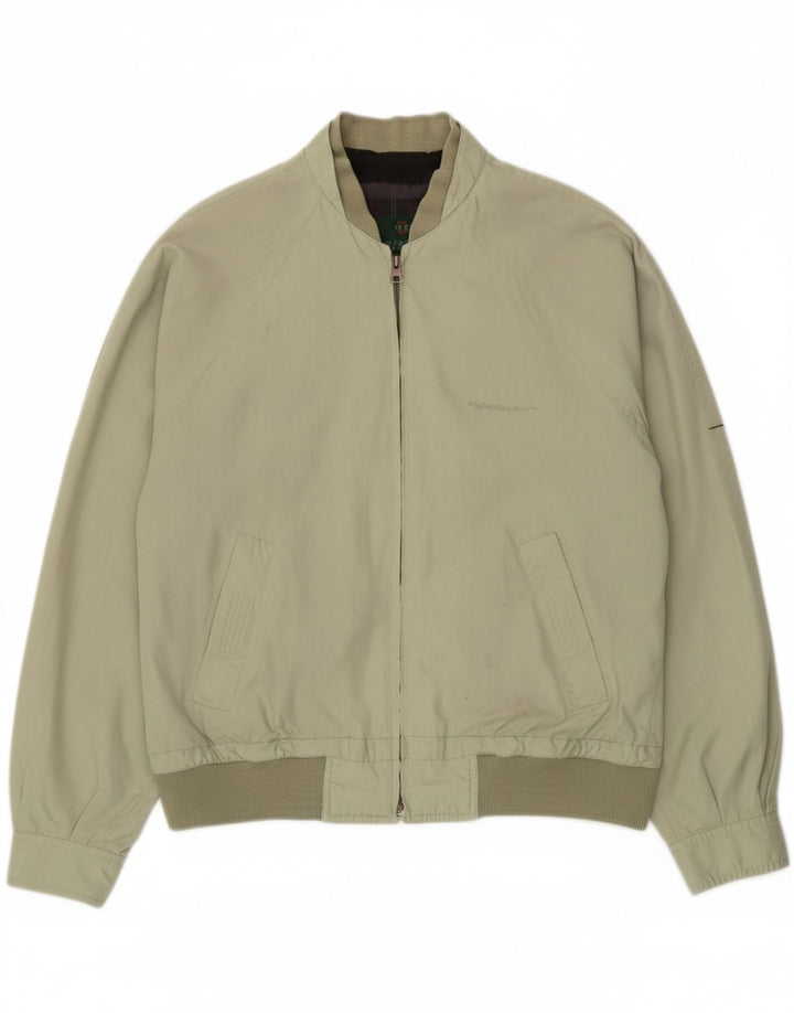 VINTAGE Mens Bomber Jacket UK 40 Large Green Vintage Vintage and Second-Hand Vintage from Messina Hembry 