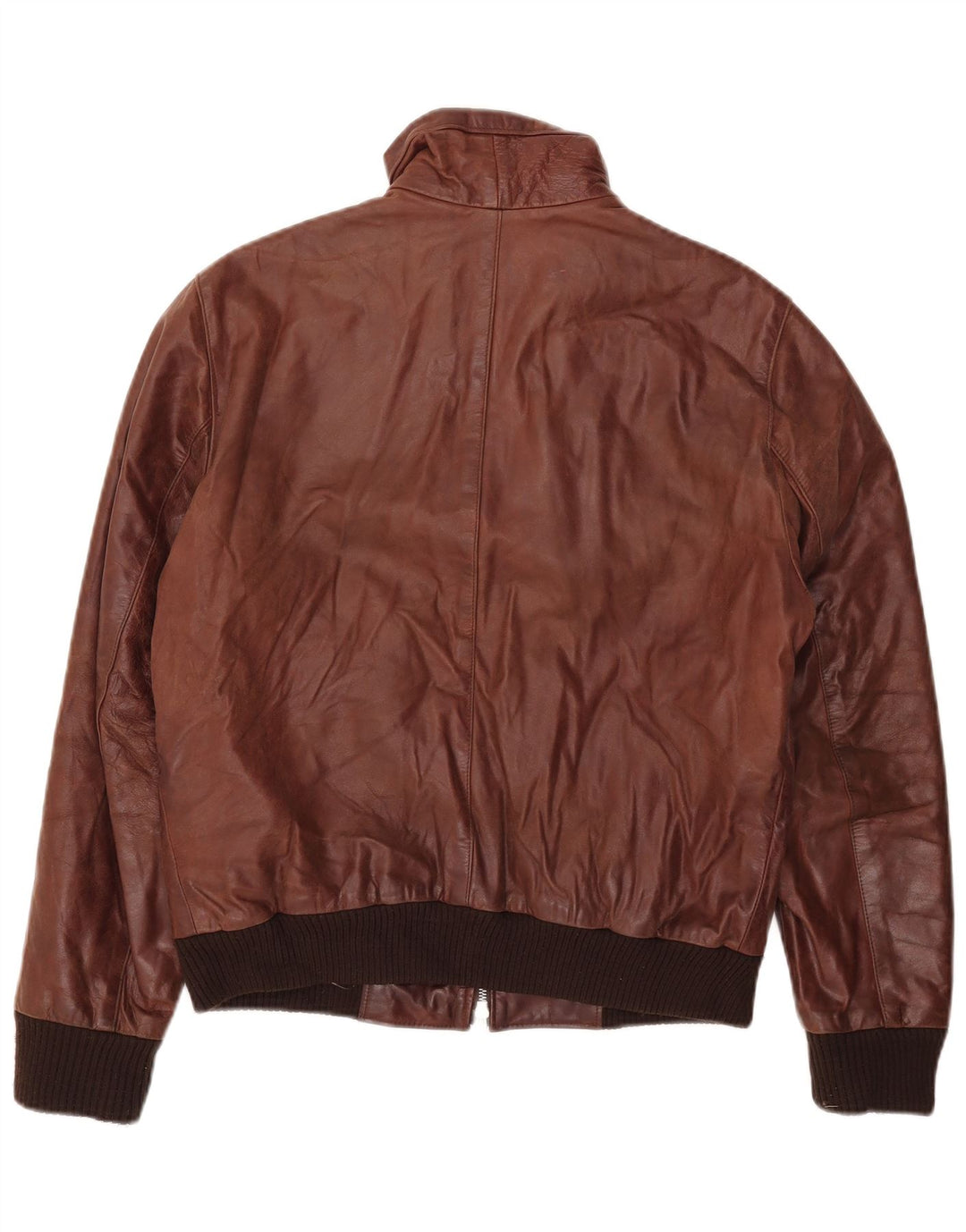 Vintage Mens Leather Jacket UK 38 Medium Brown Leather