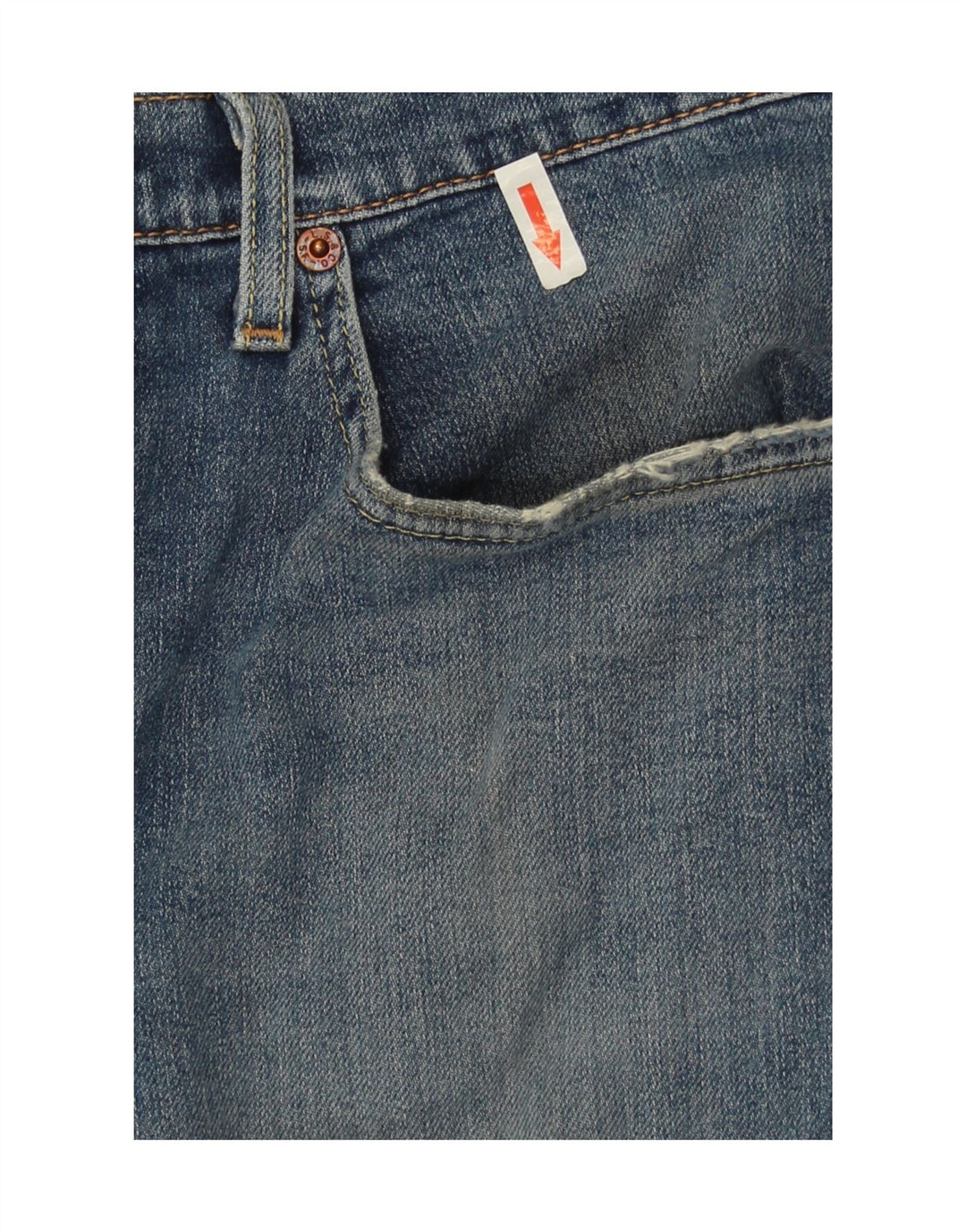 Levi's Mens 502 Tapered Jeans W34 L32 Blue Cotton