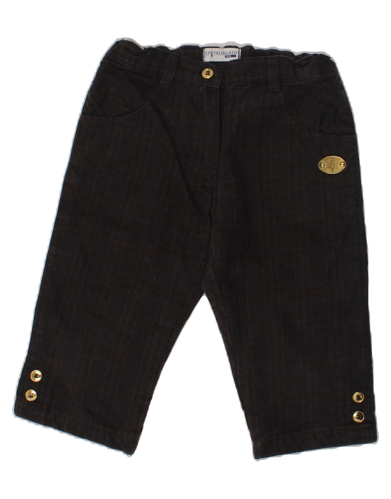 TRUSSARDI JUNIOR Boys Straight Casual Trousers 3-4 Years W20 L10 Brown Vintage Trussardi Junior and Second-Hand Trussardi Junior from Messina Hembry 