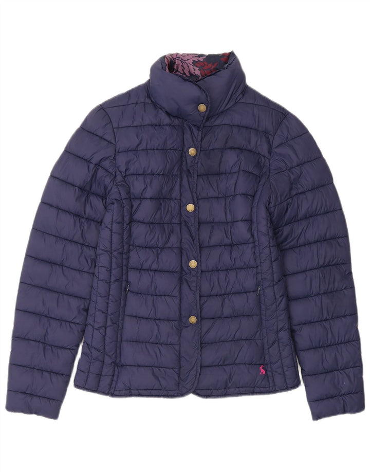 Joules Womens Padded Jacket UK 6 XS Navy Blue Polyester