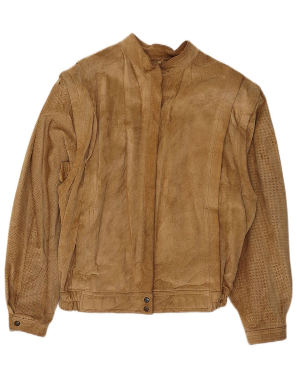 Skinni Womens Suede Jacket IT 48 XL Beige