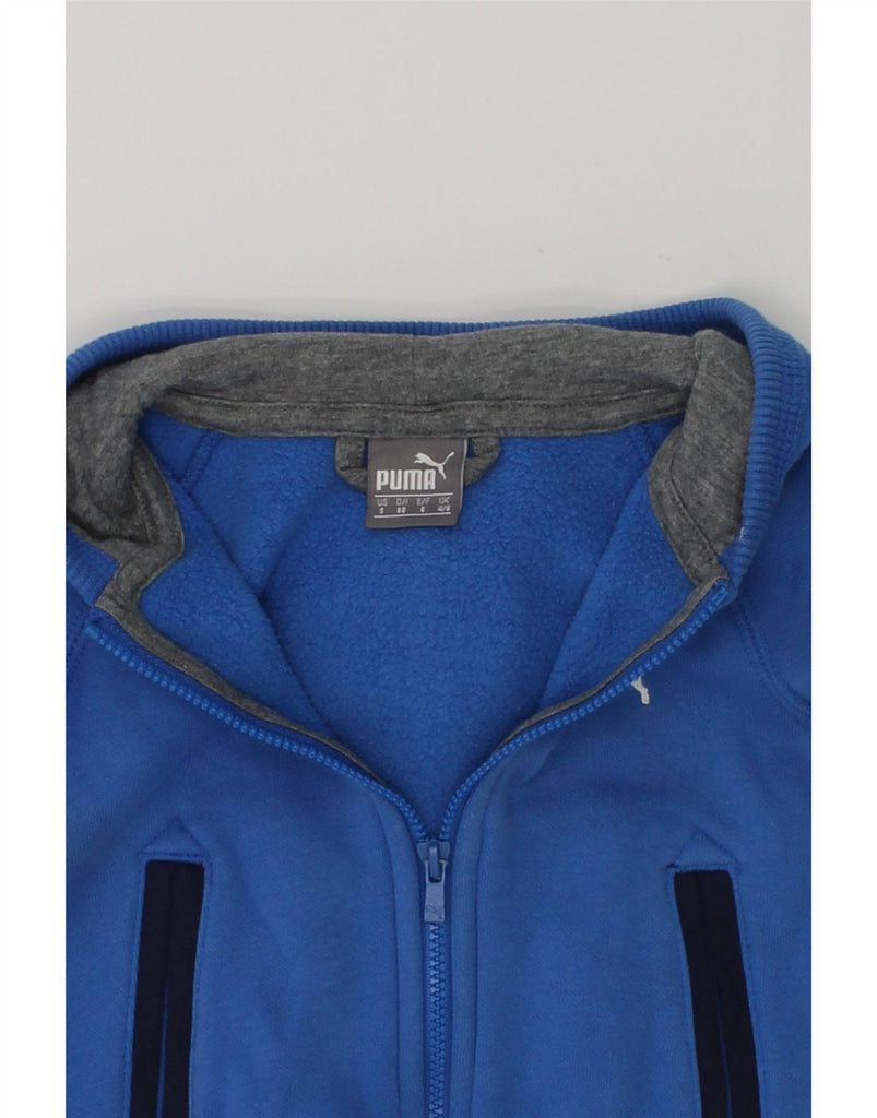 PUMA Baby Boys Graphic Zip Hoodie Sweater 3-6 Months Blue Cotton | Vintage Puma | Thrift | Second-Hand Puma | Used Clothing | Messina Hembry 