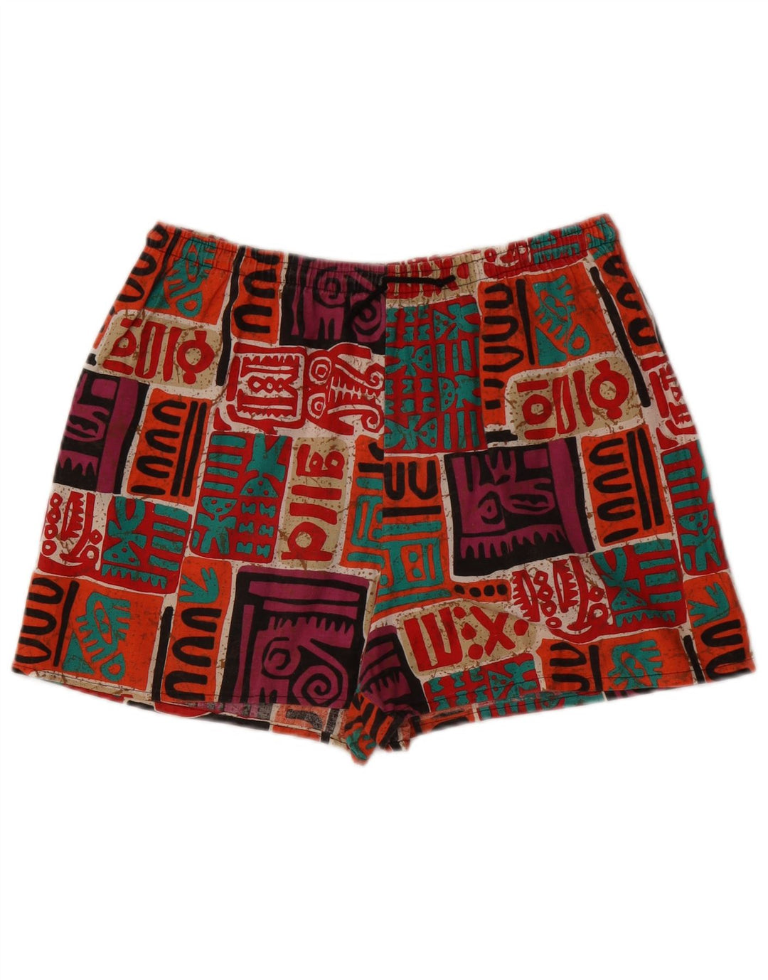 Vintage Mens Shorts XL W38  Multicoloured Patchwork Cotton