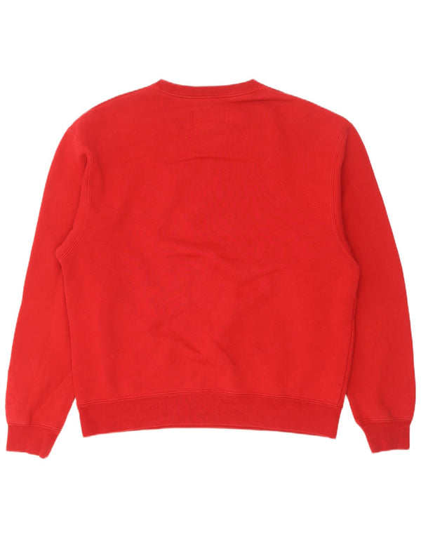 Jordan Mens Sweatshirt Jumper Medium Red Cotton