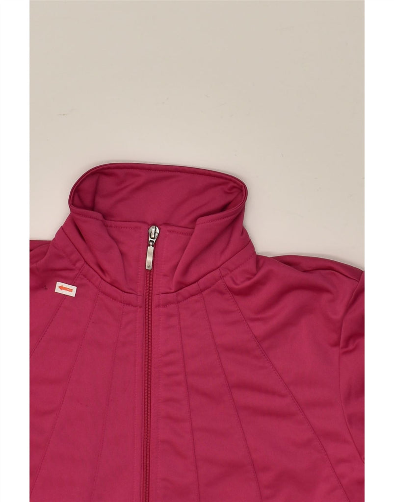 LOTTO Womens Tracksuit Top Jacket UK 18 XL Pink Polyester | Vintage Lotto | Thrift | Second-Hand Lotto | Used Clothing | Messina Hembry 