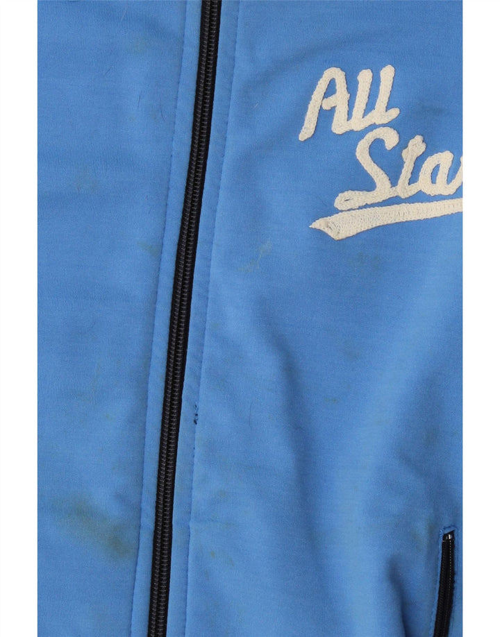 Converse Mens Graphic Tracksuit Top Jacket Large Blue Colourblock