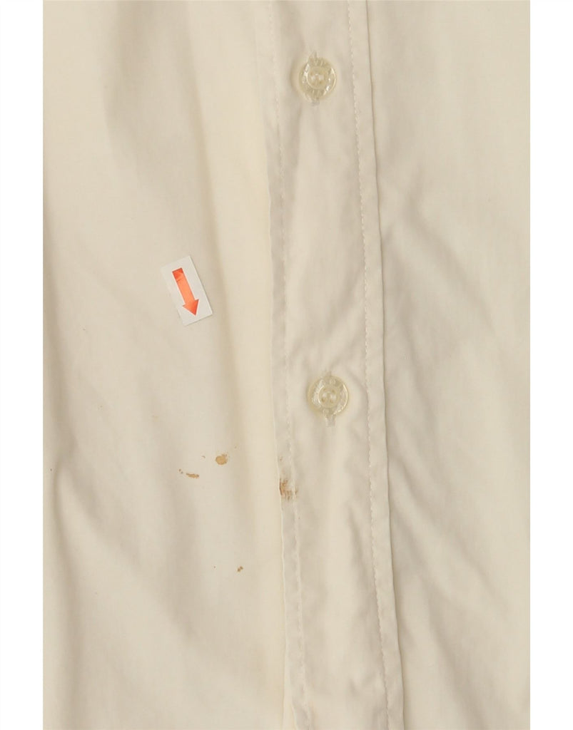 LEVI'S Mens Short Sleeve Shirt XL Off White Cotton Vintage Levi's and Second-Hand Levi's from Messina Hembry 