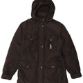 Refrigue Womens Hooded Parka Jacket UK 12 Medium Grey Polyester