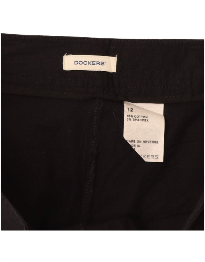 Dockers Womens A-Line Skirt US 12 Large W32  Black Cotton