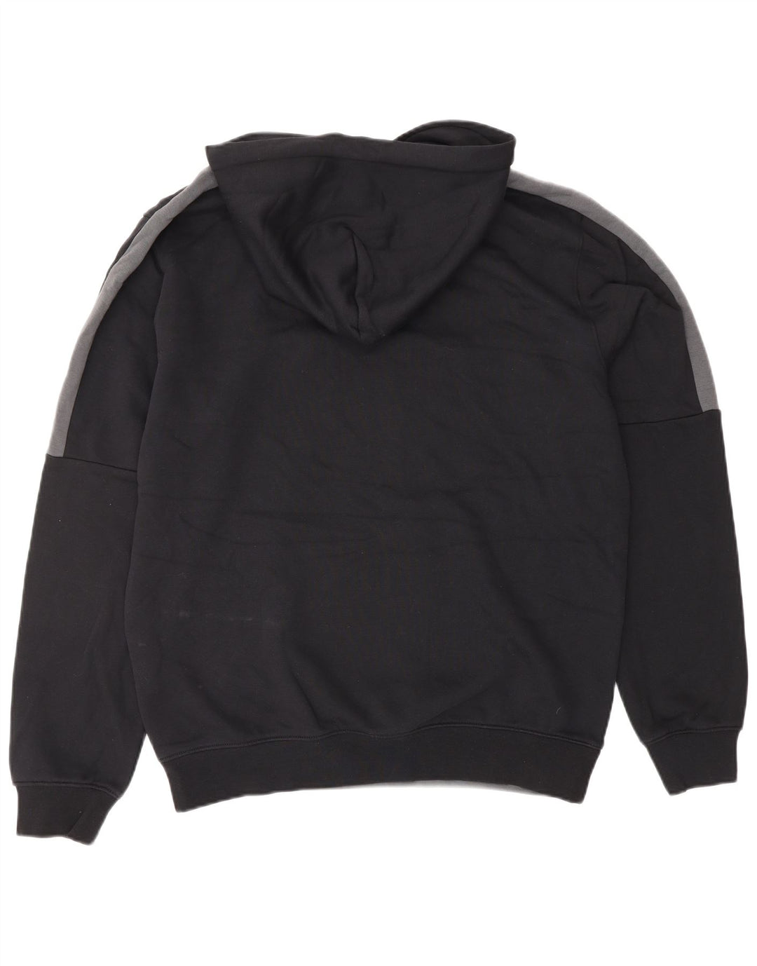 CHAMPION Mens Hoodie Jumper Large Grey Colourblock Cotton