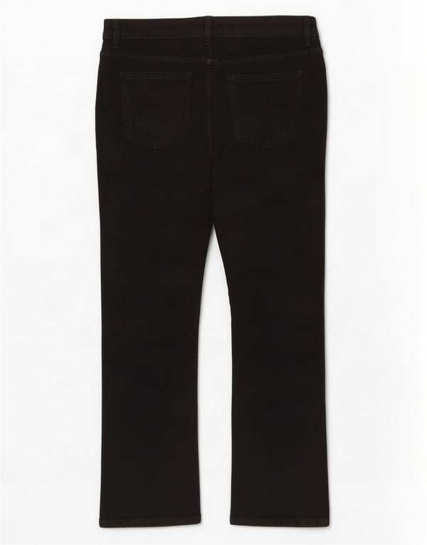 Marks & Spencer Womens Bootcut Jeans UK 18 XL W36 L30 Black Cotton
