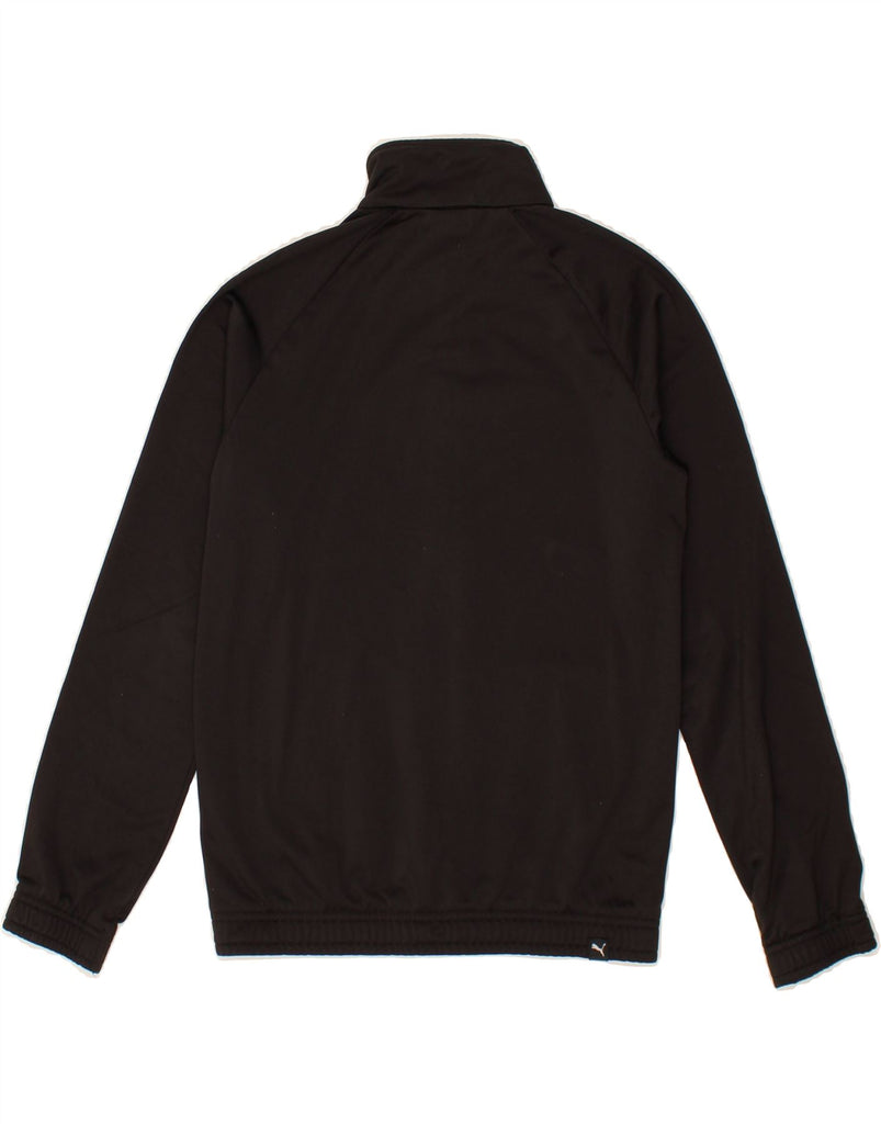 PUMA Boys Tracksuit Top Jacket 11-12 Years Large  Black Colourblock Vintage Puma and Second-Hand Puma from Messina Hembry 