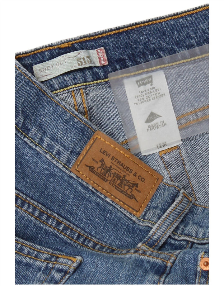 Levi's Womens 515 Bootcut Jeans US 12 Large W34 L32 Blue Cotton