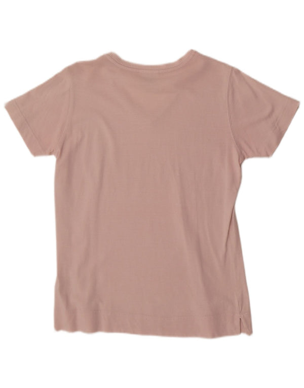 Champion Womens Graphic T-Shirt Top UK 10 Small Pink