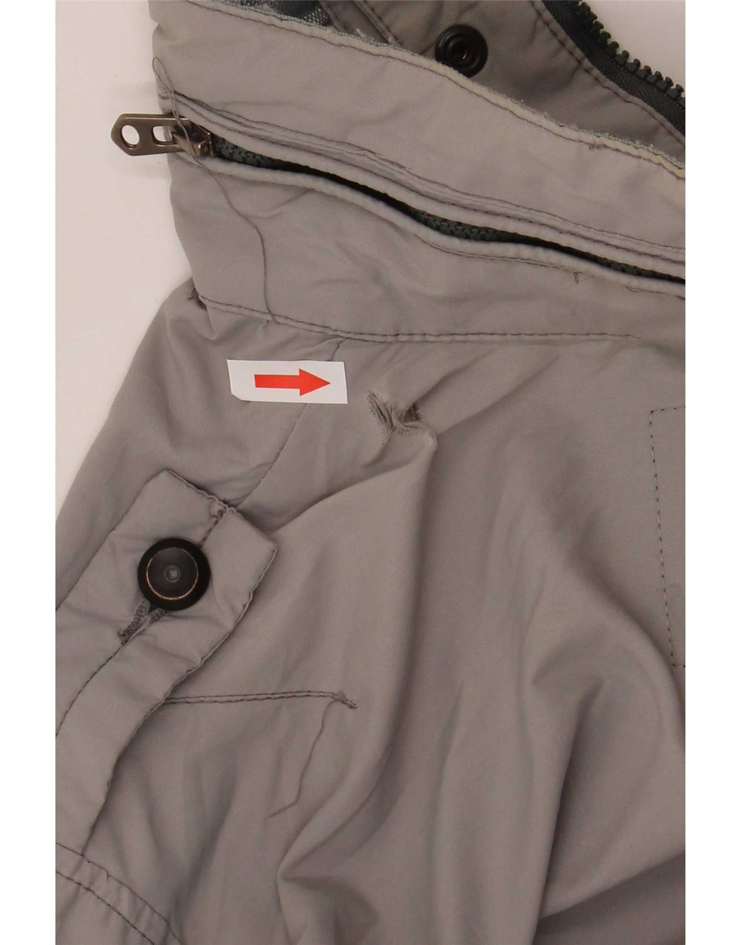 G-Star Mens Military Jacket UK 40 Large Grey Polyamide