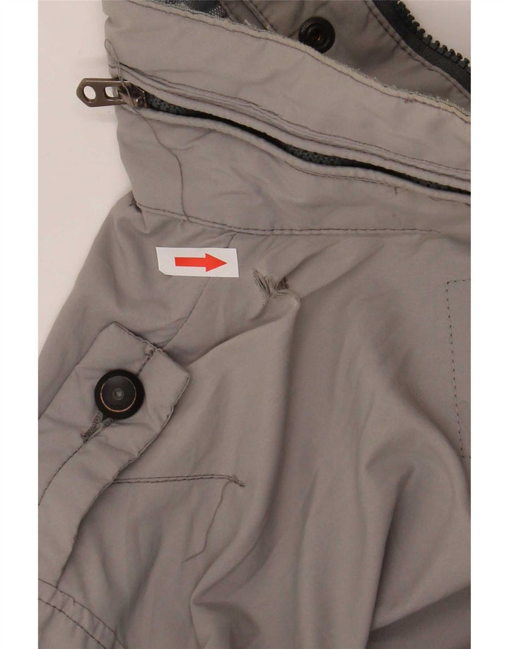 G-Star Mens Military Jacket UK 40 Large Grey Polyamide