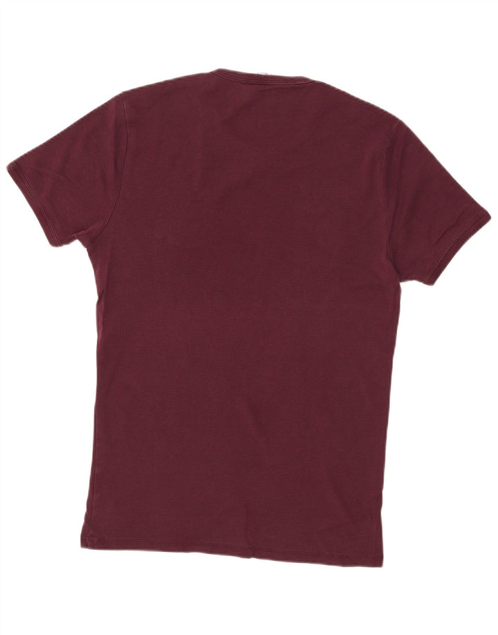 G-STAR Mens T-Shirt Top Large Burgundy Cotton